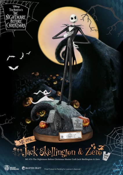 Jack Skellington en Zero - Disney Mastercraft