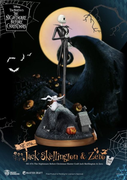 Jack Skellington en Zero - Disney Mastercraft