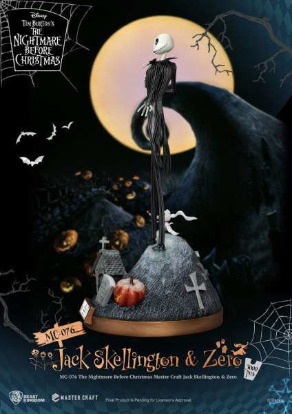 Jack Skellington en Zero - Disney Mastercraft