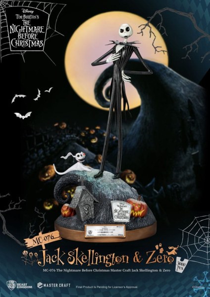 Jack Skellington en Zero - Disney Mastercraft