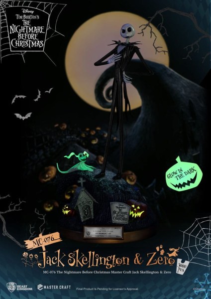 Jack Skellington en Zero - Disney Mastercraft