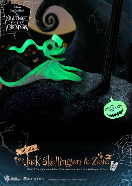 Jack Skellington en Zero - Disney Mastercraft