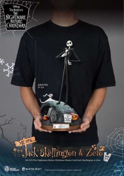 Jack Skellington en Zero - Disney Mastercraft