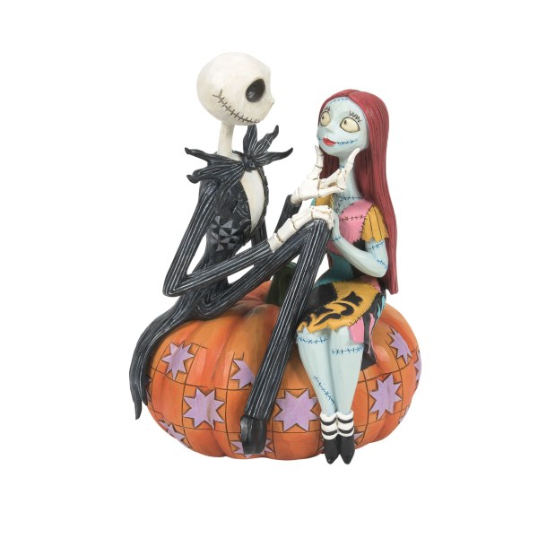 Jack en Sally op een pompoen - Disney Traditions