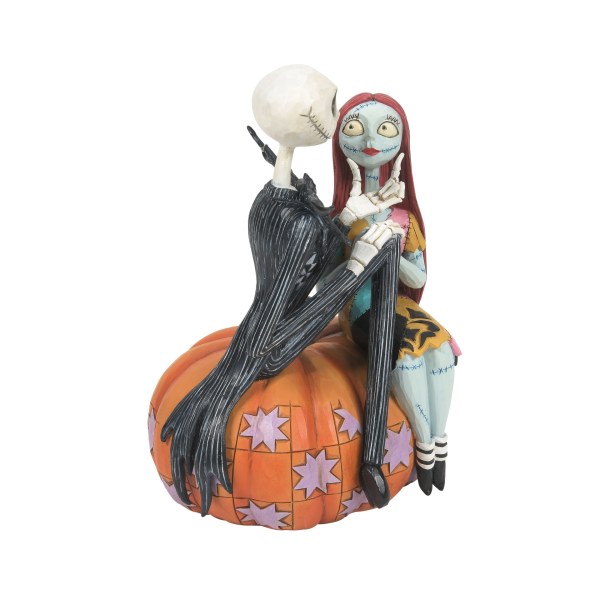 Jack en Sally op een pompoen - Disney Traditions