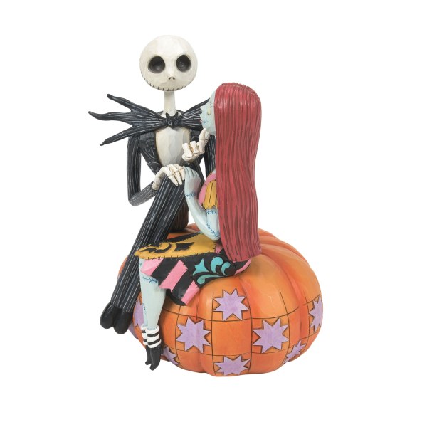 Jack en Sally op een pompoen - Disney Traditions