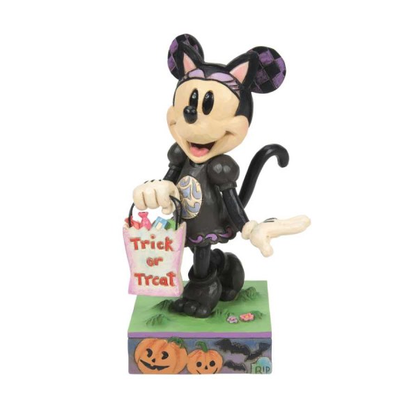 Minnie in zwart kattenkostuum - Disney Traditions