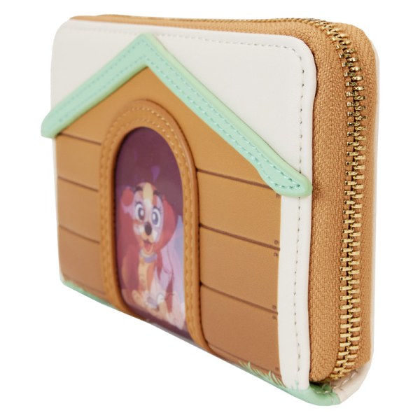 I Heart Disney Dogs Hondenhuis Drievoudige Lenzichtig Portemonnee met Zip rond - DISNEY LOUNGEFLY