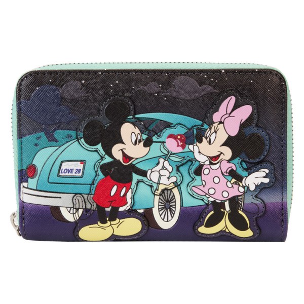 Lenzichtig portemonnee Mickey en Minnie Date Night bij de Drive-In - DISNEY LOUNGEFLY