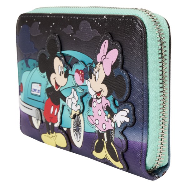 Lenzichtig portemonnee Mickey en Minnie Date Night bij de Drive-In - DISNEY LOUNGEFLY