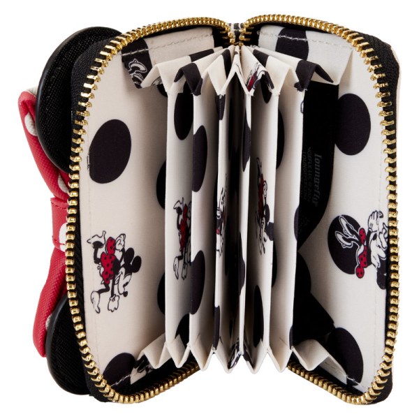 Minnie Muis Rocks the Dots klassieke accordeon portemonnee met Zip rond - DISNEY LOUNGEFLY