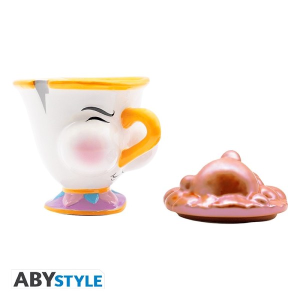 ZIP MET BEKER MET BELLEN SCHOONHEID EN HET BEEST - DISNEY