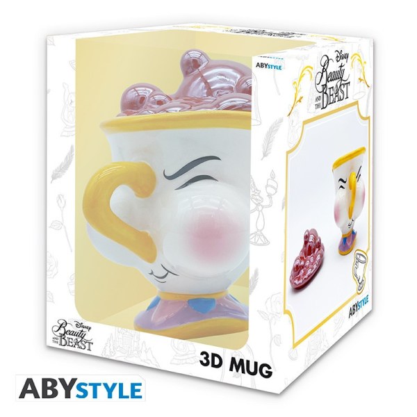 ZIP MET BEKER MET BELLEN SCHOONHEID EN HET BEEST - DISNEY