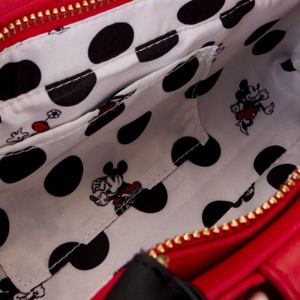 SCHOUDEDTASSEN Minnie rockt de stippen - DISNEY LOUNGEFLY