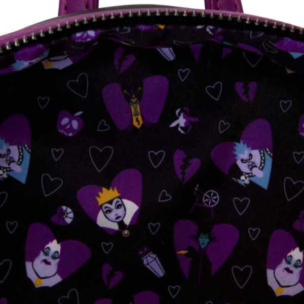 MINI RUGZAK Disney schurken vervloeken je hart - DISNEY LOUNGEFLY