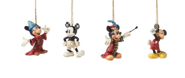 Set van 4 Mickey Muis ophangingen – Disney Traditions