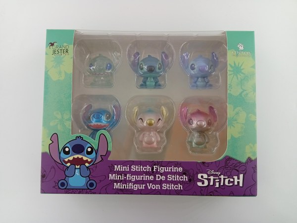 Lot van 6 Minibeeldjes Stitch (vensterdoos) - Disney Grand Jester