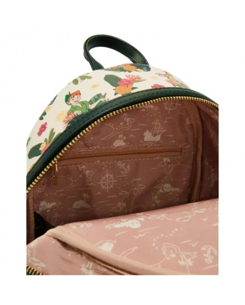 MINI RUGZAK Peter Pan Floral Aop Exclusief - DISNEY LOUNGEFLY