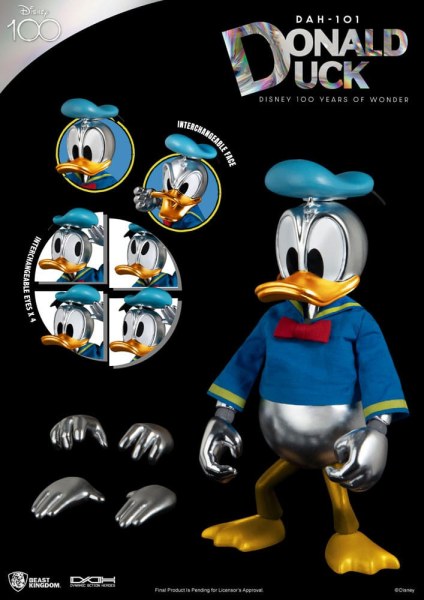 Donald Eend Articulated Disney 100 Years of Wonder - Dynamische actiehelden