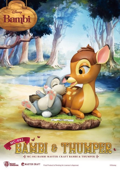 Bambi & Bonk 26 cm beeldje - Disney Mastercraft