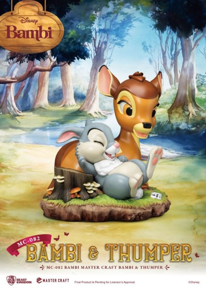Bambi & Bonk 26 cm beeldje - Disney Mastercraft