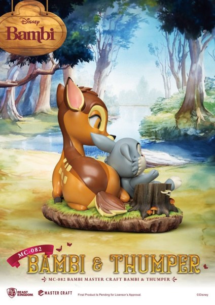 Bambi & Bonk 26 cm beeldje - Disney Mastercraft