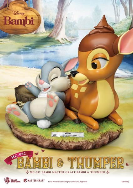 Bambi & Bonk 26 cm beeldje - Disney Mastercraft
