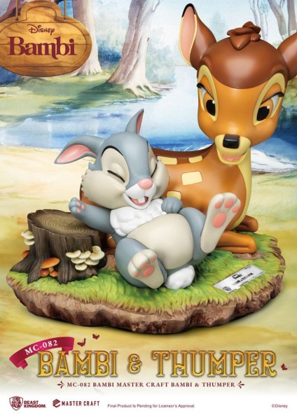 Bambi & Bonk 26 cm beeldje - Disney Mastercraft