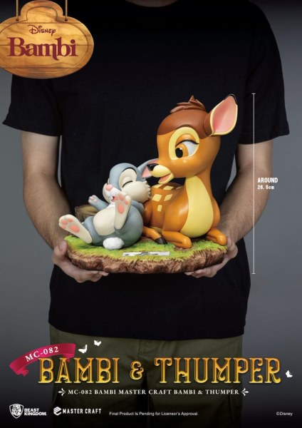 Bambi & Bonk 26 cm beeldje - Disney Mastercraft