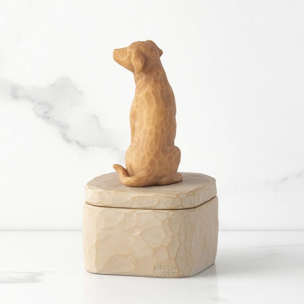 HOU VAN MIJN HOND GOUDEN AANERININGSDOOS - WILLOW TREE