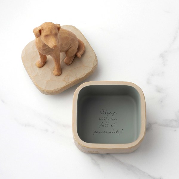 HOU VAN MIJN HOND GOUDEN AANERININGSDOOS - WILLOW TREE