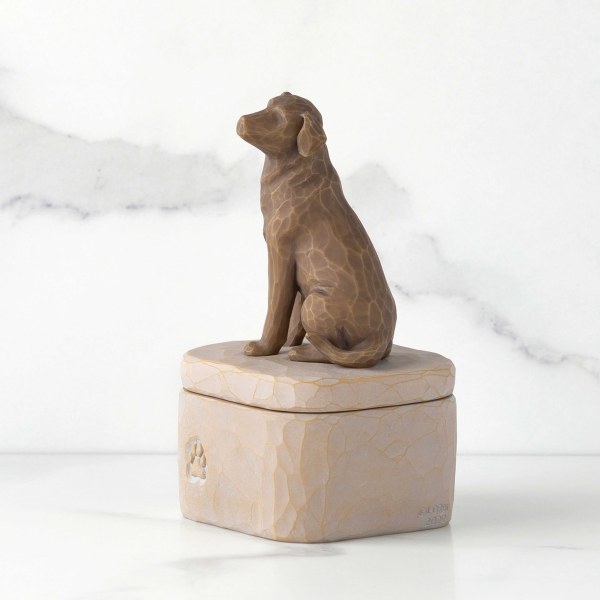 HOU VAN MIJN HOND DONKERE AANdenkenDOOS - WILLOW TREE
