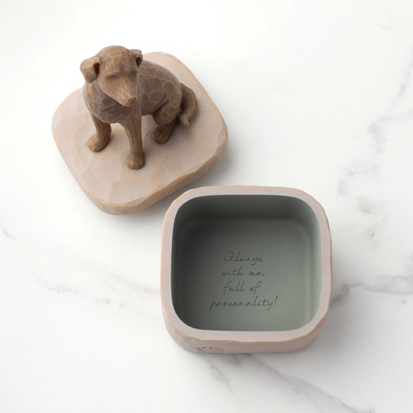 HOU VAN MIJN HOND DONKERE AANdenkenDOOS - WILLOW TREE
