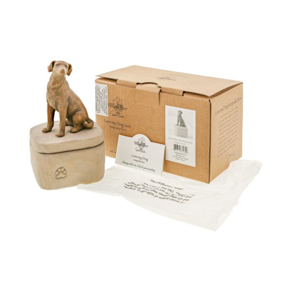 HOU VAN MIJN HOND DONKERE AANdenkenDOOS - WILLOW TREE