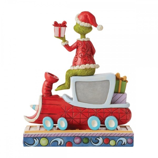 GRINCH OP DE TREIN - JIM SHORE GRINCH