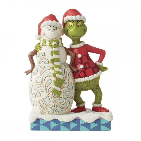 GRINCH NAAST GRINCHY SNEEUWMAN - JIM SHORE GRINCH