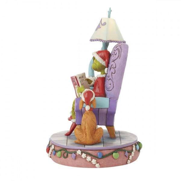 GRINCH IN STOEL LEZING - JIM SHORE GRINCH