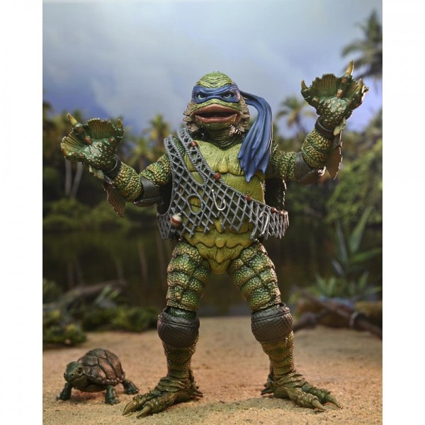 UNIVERSAL MONSTERS X NINJA TURTLES - ACTIEFIGUUR – LEONARDO HET SCHEPSEL