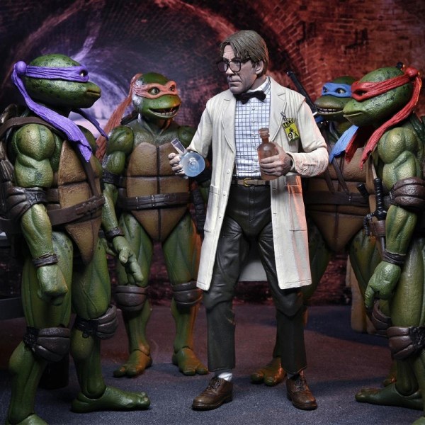 TEENAGE MUTANT NINJA TURTLES 2: SECRET OF THE OOZE - ACTIEFIGUUR VAN 2 PACK – PROFESSOR PERRY EN HAZMATPAK PROFESSOR PERRY
