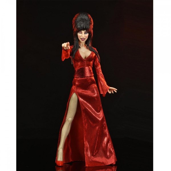 ELVIRA – GEKLEDE ACTIEFIGUUR – ELVIRA “ROOD, ANGST EN BOO"