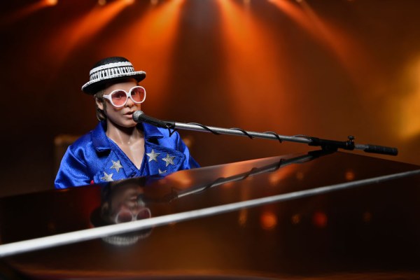 Elton John Figuur Gekleed Live in '76 Deluxe Set 20 cm