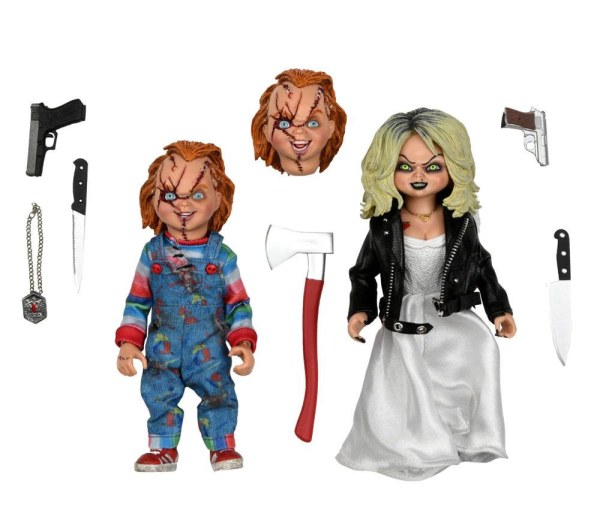 Bride of Chucky pack 2 Figuur Gekleed Chucky & Tiffany 14 cm
