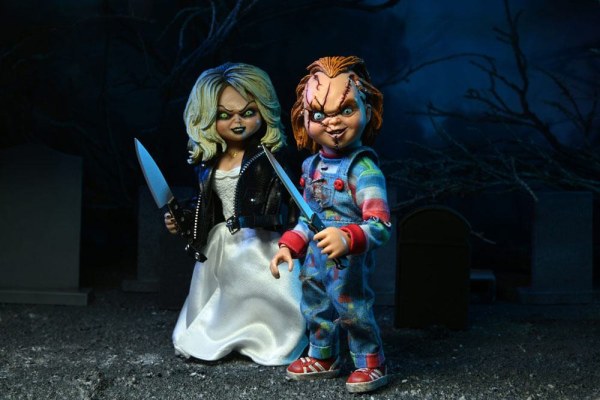 Bride of Chucky pack 2 Figuur Gekleed Chucky & Tiffany 14 cm