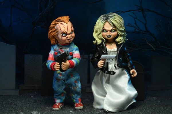 Bride of Chucky pack 2 Figuur Gekleed Chucky & Tiffany 14 cm