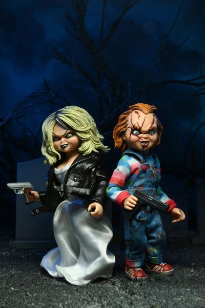 Bride of Chucky pack 2 Figuur Gekleed Chucky & Tiffany 14 cm