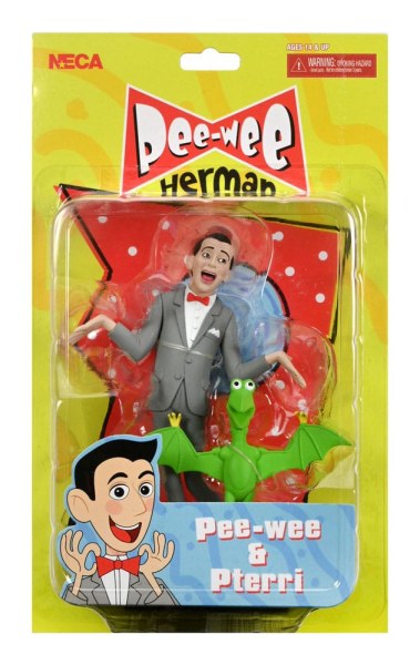 Pee-Wee Herman Figuur Toony Classics Pee-Wee & Pterri 15 cm