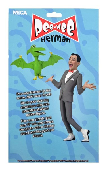 Pee-Wee Herman Figuur Toony Classics Pee-Wee & Pterri 15 cm