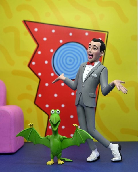 Pee-Wee Herman Figuur Toony Classics Pee-Wee & Pterri 15 cm