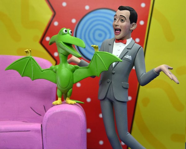 Pee-Wee Herman Figuur Toony Classics Pee-Wee & Pterri 15 cm