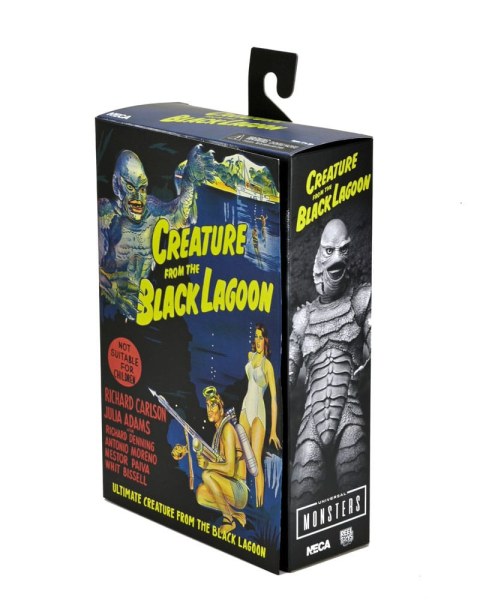 Universal Monsters Figuur Ultieme wezen uit de Black Lagoon (Z&W) 18 cm